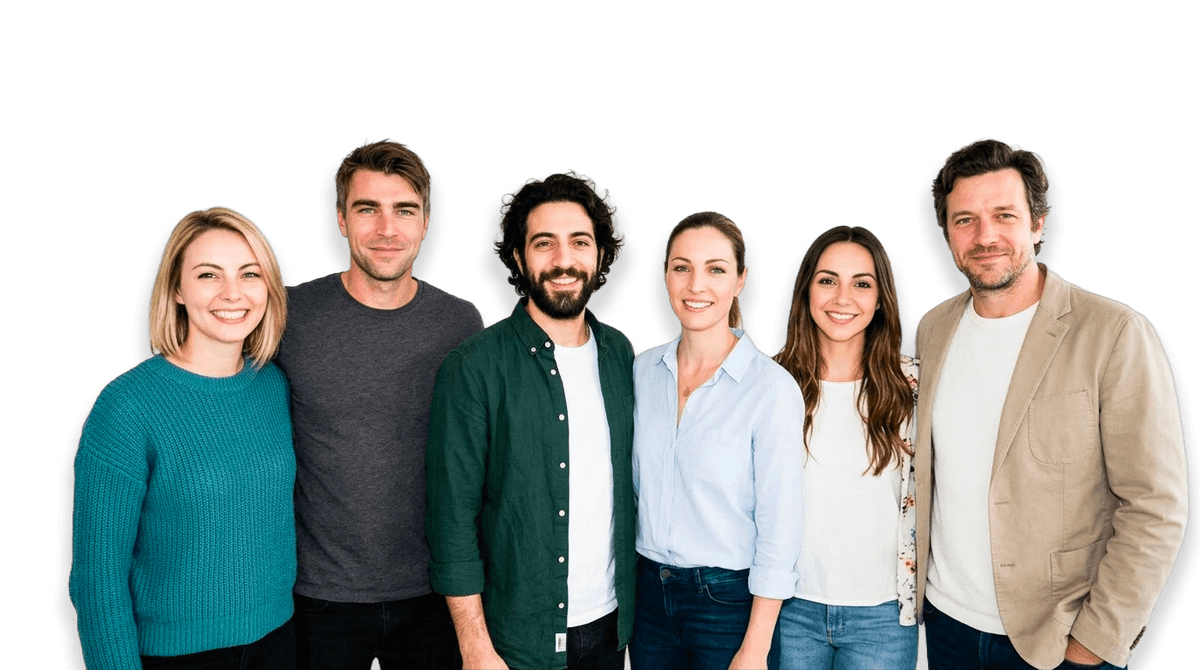 I 6 companion AI di Insieme.AI: Clara, Alex, Sara, Cristian, Aria e Leo